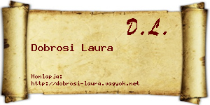 Dobrosi Laura névjegykártya